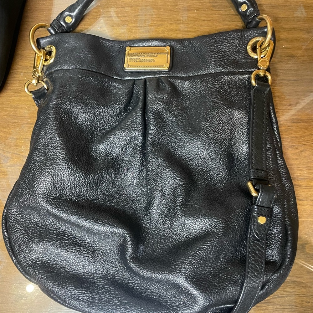 Black Leather Shoulder Bag